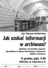 Jak szukać informacji w archiwum?